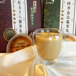 款式C  JINBO台灣茶乳禮盒｜紅玉18號茶乳 • 四季春烏龍茶乳